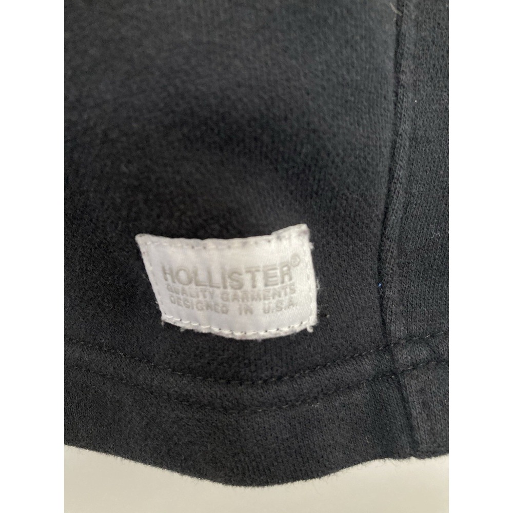 Hollister Sweat Shorts Womens L Black Drawstring Waist Y2K Lounge Athleisure Gym - Picture 3 of 9